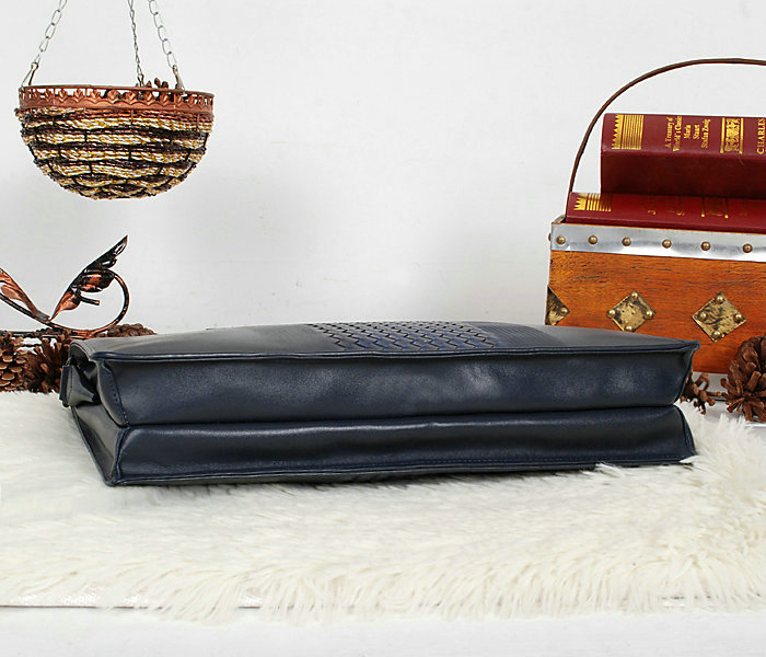 Bottega Veneta intrecciato VN briefcase B6031 royalblue&blue